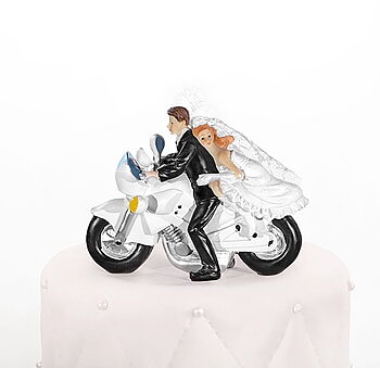 Cake topper Motorcykel