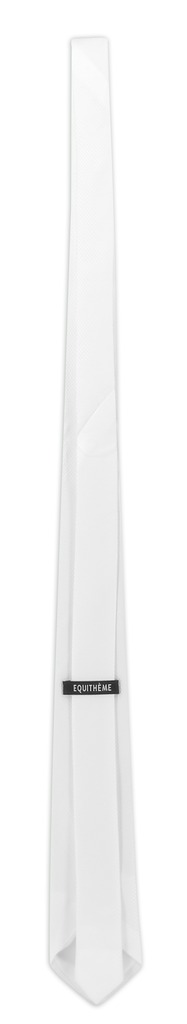 EQUITHEME Un-tied Trevira Pique Tie White