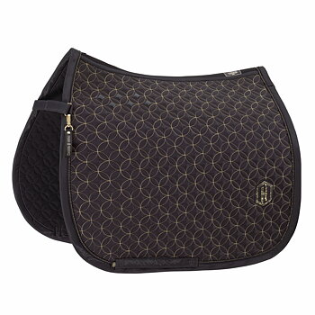 Eskadron Heritage 25/26 Highgloss Contrast Saddle Pad – Black Truffle 