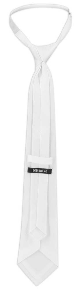 EQUITHEME Trevira Pique Tie With Elastic White
