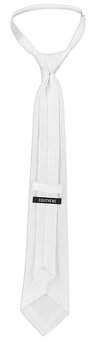 EQUITHEME Trevira Pique Tie With Elastic White