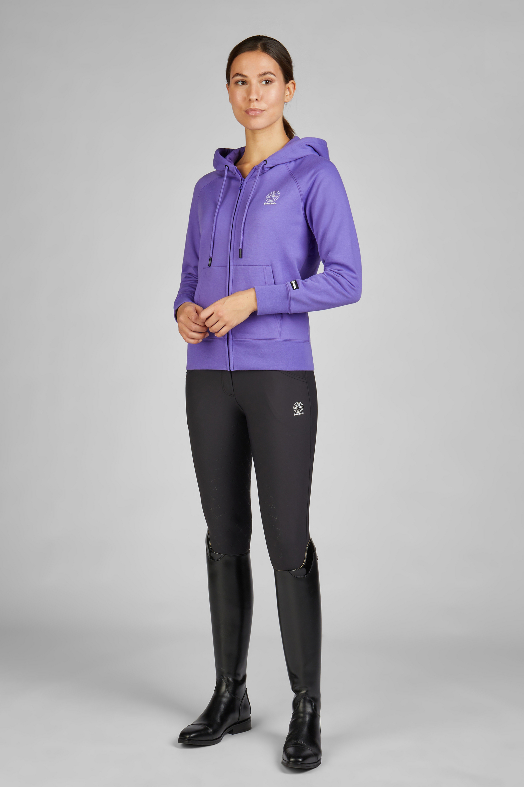 Eskadron Dynamic 24 S/S Tech-Jersey Dynamic Shirt Zip-Hood - Lilla, XS - kun dette eksemplaret - 6