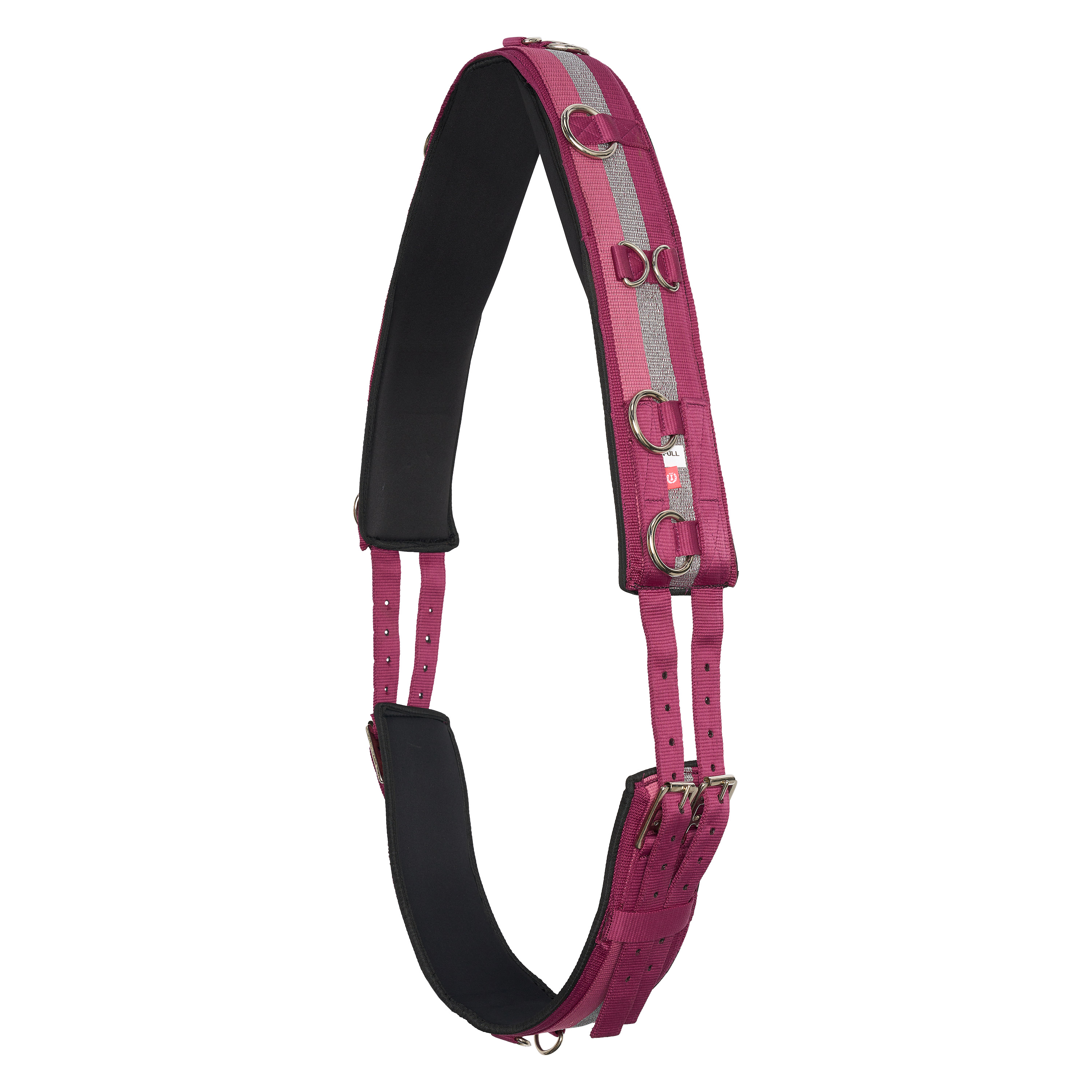 Imperial Riding Longeringsgjord i nylon Deluxe Rose-bordeaux-silver - 2