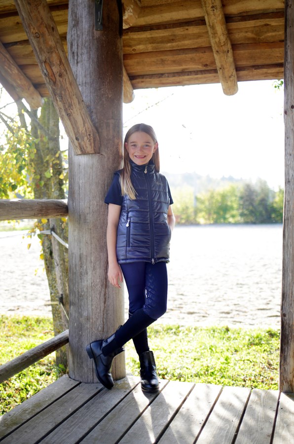 Covalliero Equona Ridtights Barn - Mörkblå - Lätta
