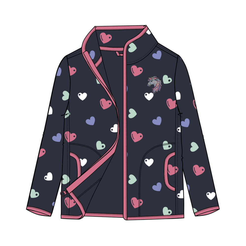 Equipage KIDS Hannah Fleecejacka Navy, 104 - endast detta ex