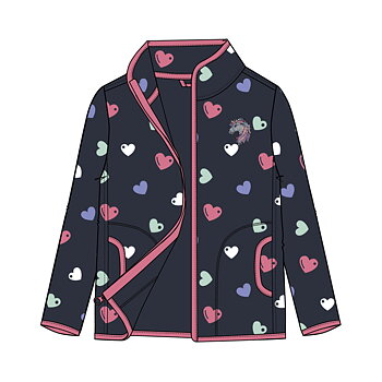 Equipage KIDS Hannah Fleecejacka Navy, 104 - endast detta ex