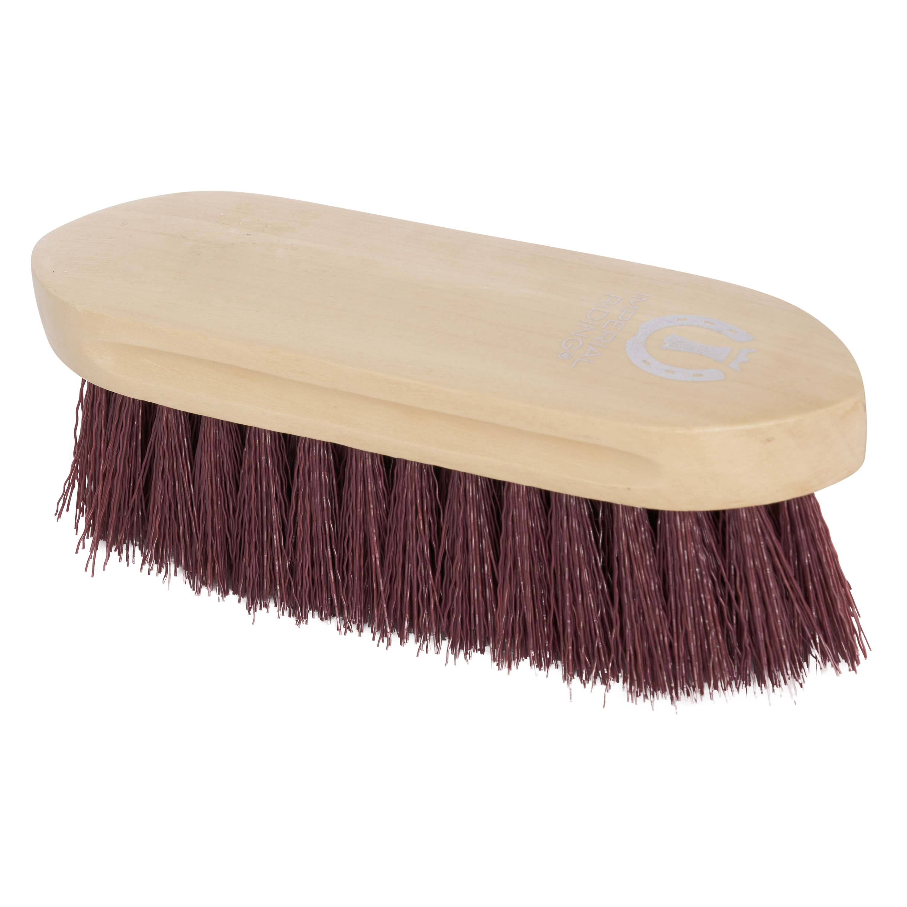 Imperial Riding Dandy brush hard with wooden back Bordeaux