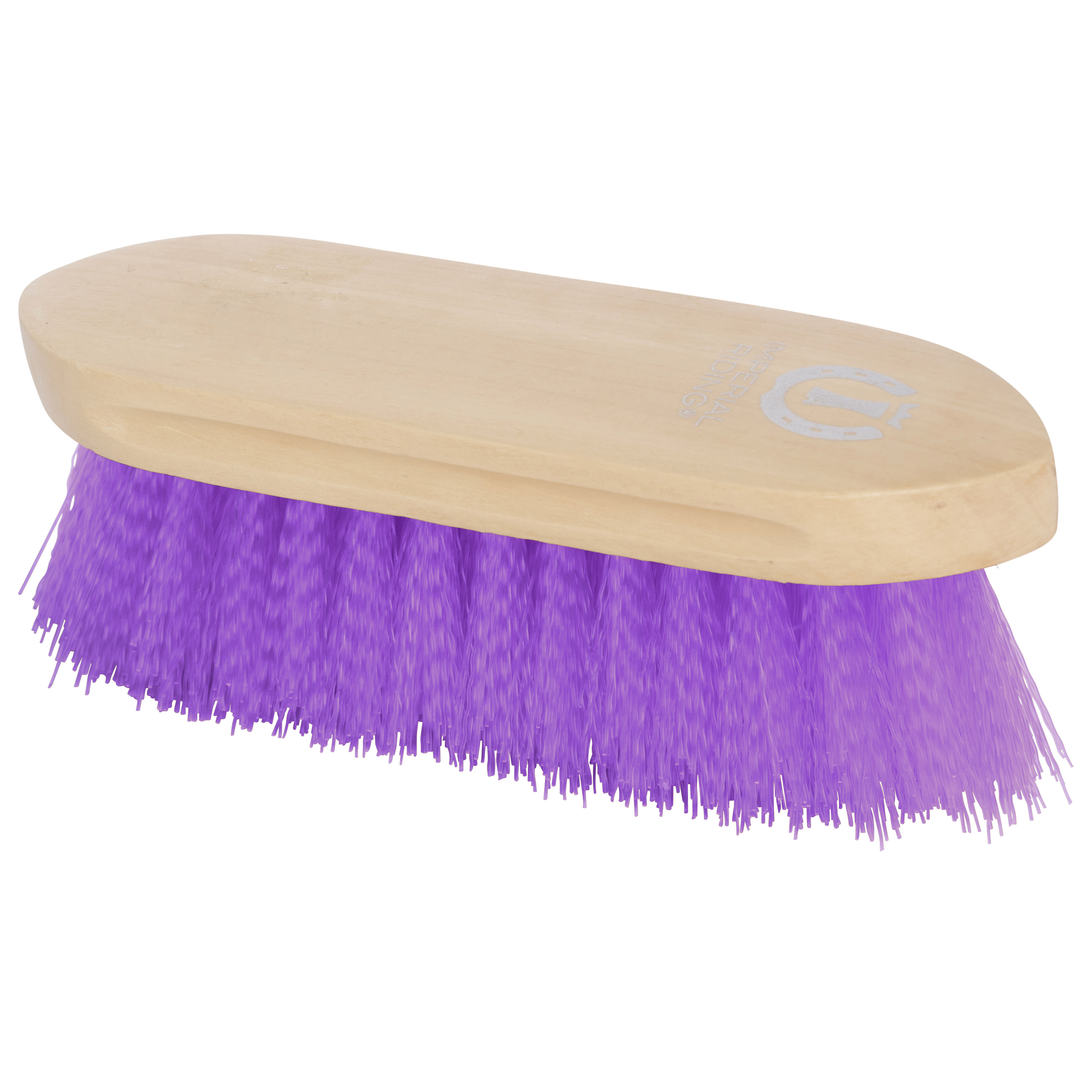Imperial Riding Dandy brush hard with wooden back Royal purple