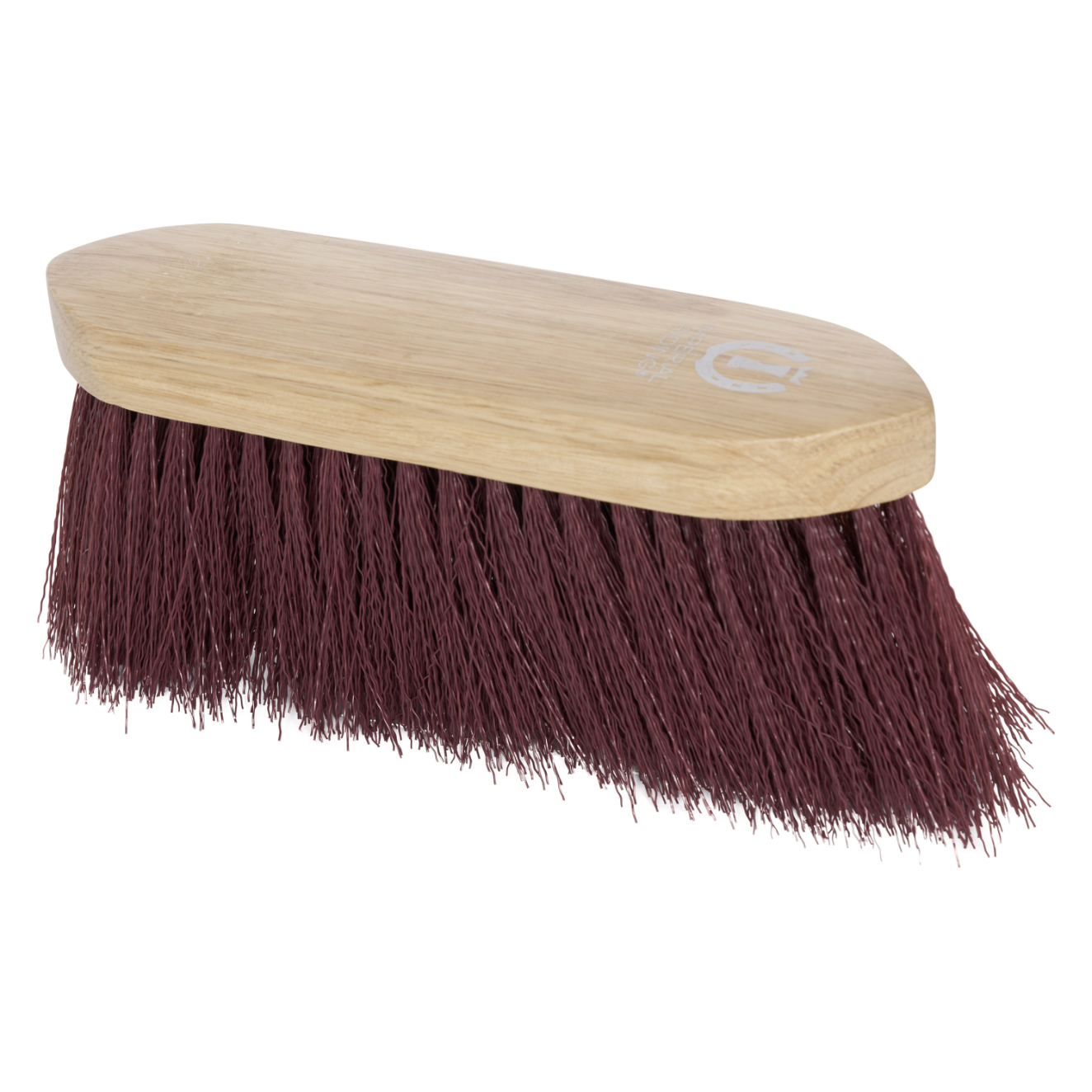 Imperial Riding Dandy brush long nylon hair with wooden back Bordeaux