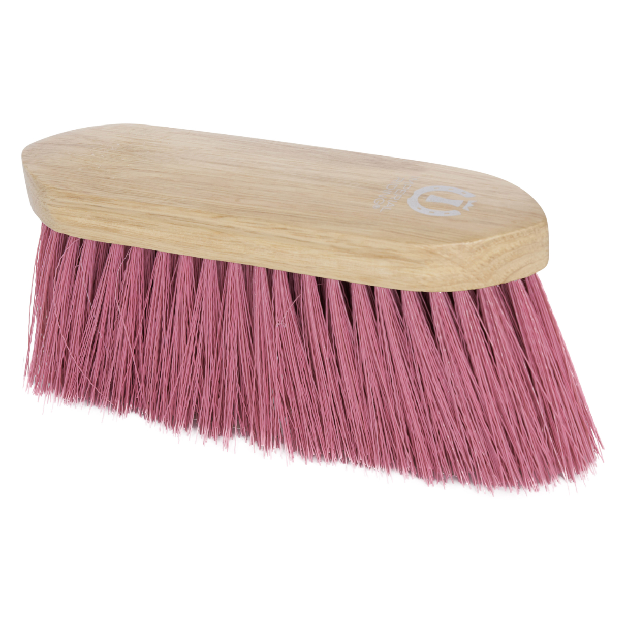 Imperial Riding Dandy brush long nylon hair with wooden back Rose