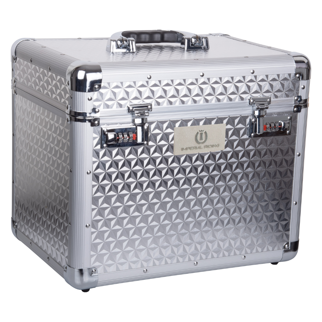 Imperial Riding Grooming Box Shiny - Silver