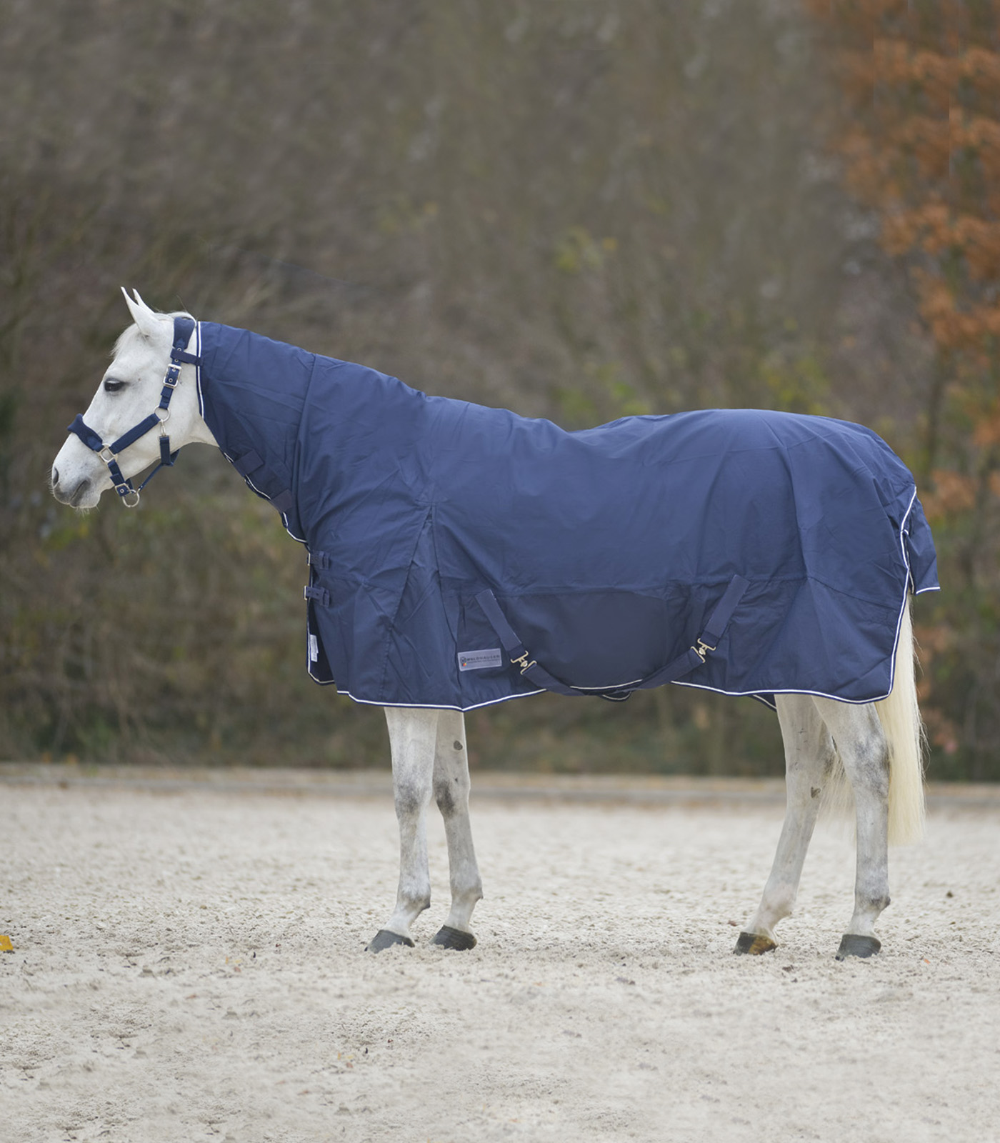 Waldhausen COMFORT Rain Sheet with neck part midnight blue