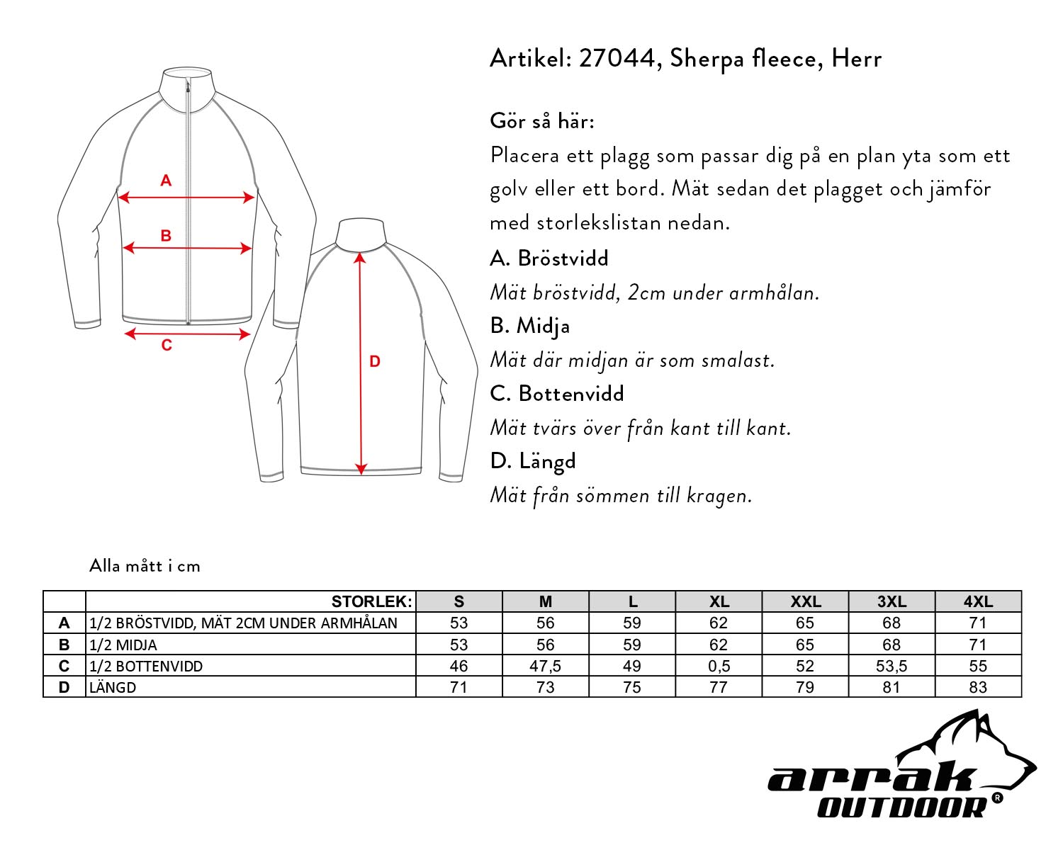 Arrak Outdoor Sherpa Fleecejacket Men - Black