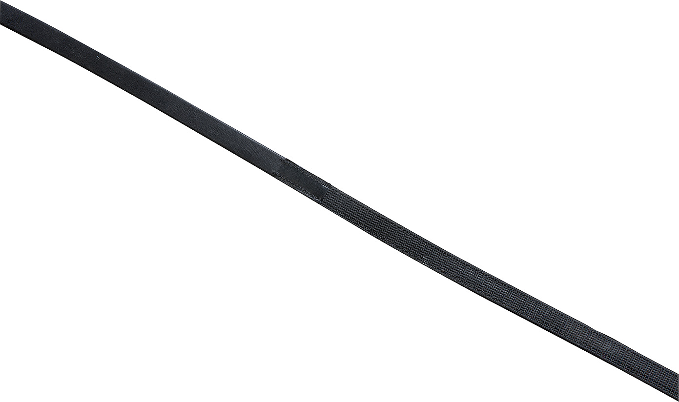 ERIC THOMAS PRO Hunter Reins Black, Black Rubber