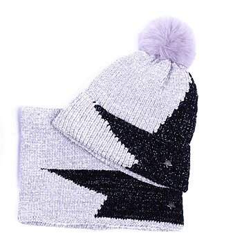 Imperial Riding Loopscarf Big Star Pearl Grey