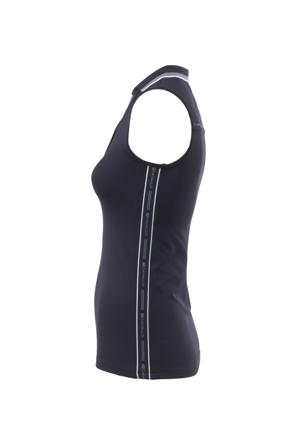 CAVALFLEUR Sleeveless Polo Shirt - Dark blue, 42 - only this copy - 2