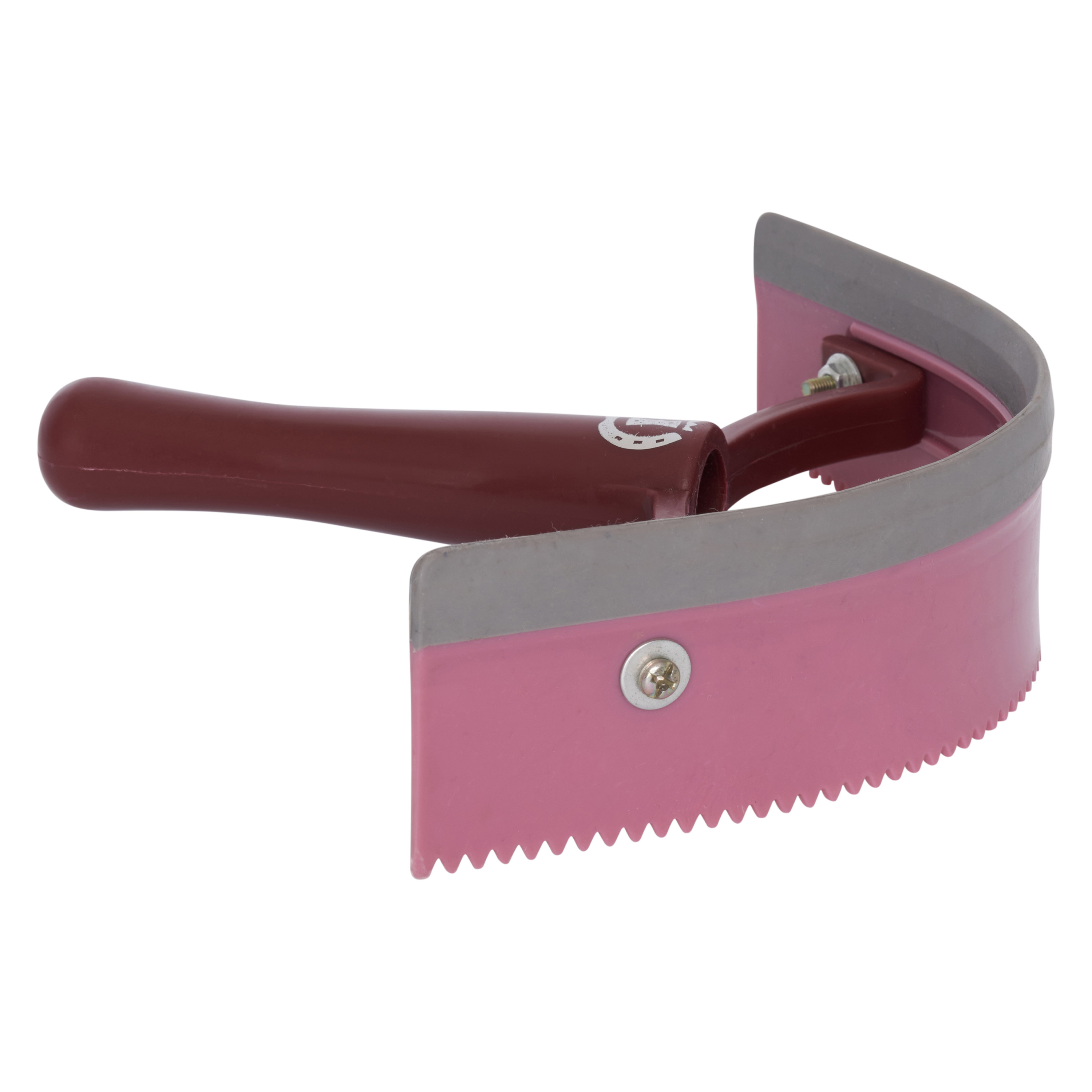 Imperial Riding Half round sweatscraper plastic Rose-bordeaux-silver