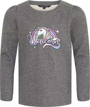 Equipage KIDS Linda LS T-shirt Dark Grey Melange
