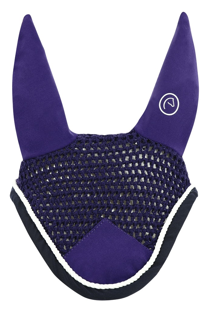 EQUITHEME Polyfun Fly Veil Purple/Navy