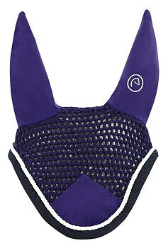 EQUITHEME Polyfun Fly Veil Purple/Navy