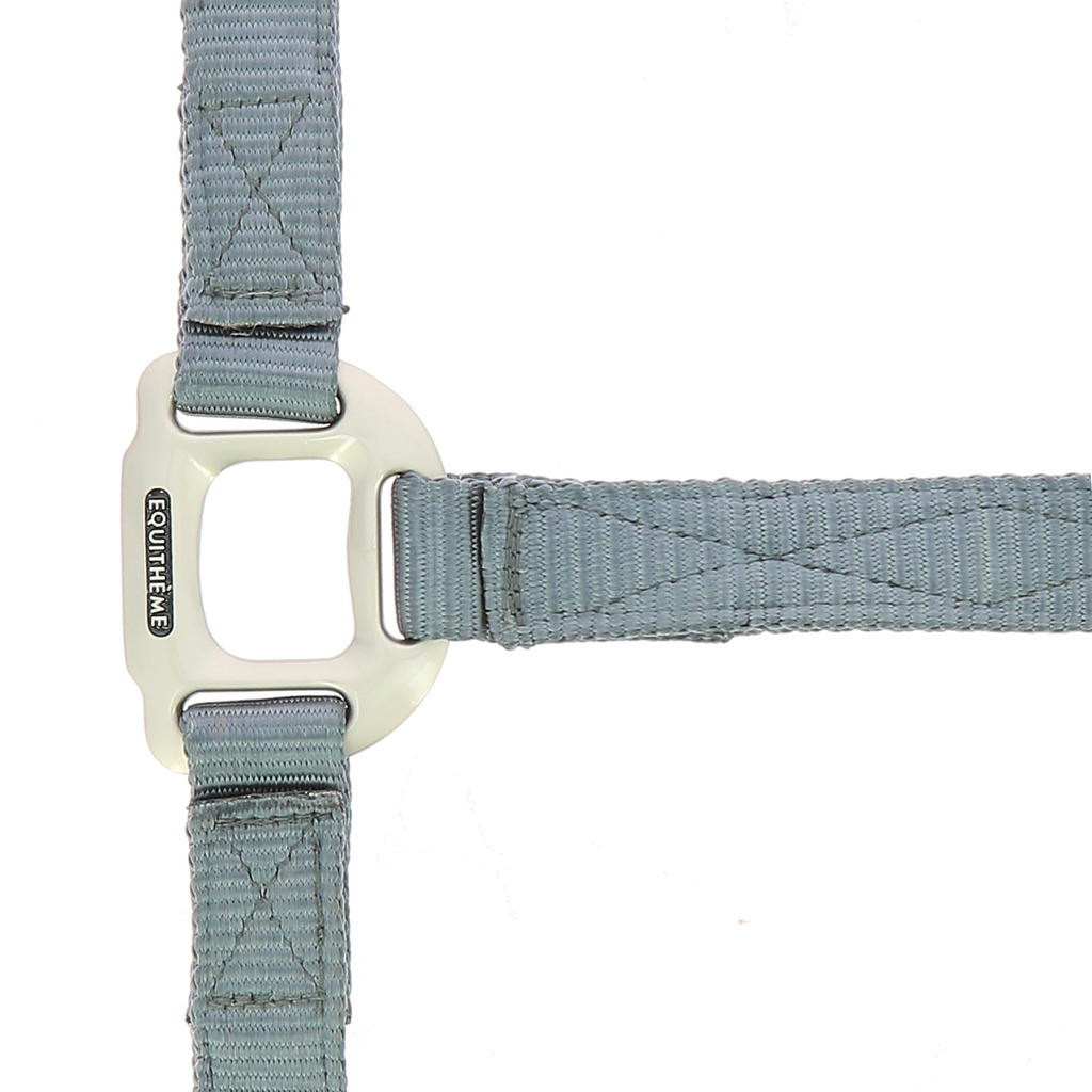 EQUITHEME Nylon Headcollar Grey - 3