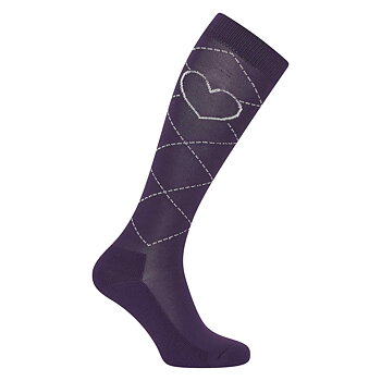 Imperial Riding Strumpor Imperial Heart Black berry, 35-38