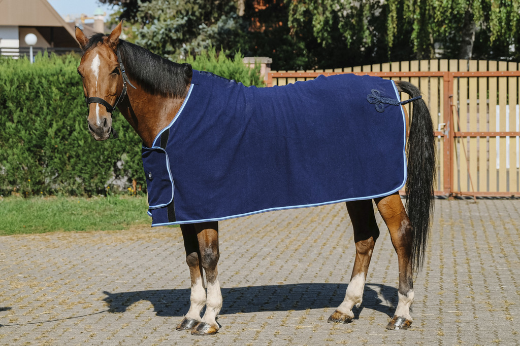 RIDING WORLD Presentation Sheet Fleecetäcke Navy (5'9 - 125 cm)