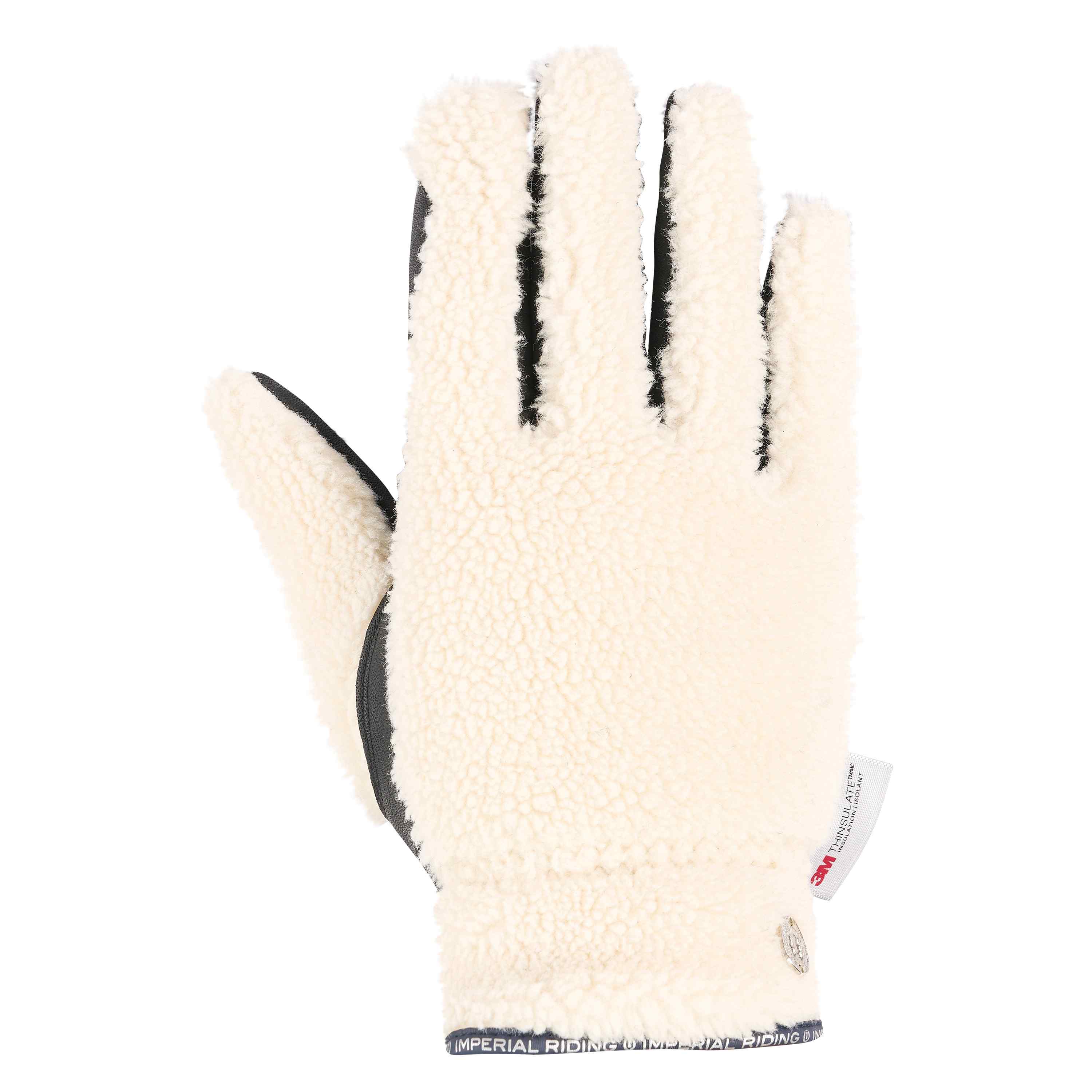 Imperial Riding Handskar Furry Star Offwhite, S - endast detta ex - 5