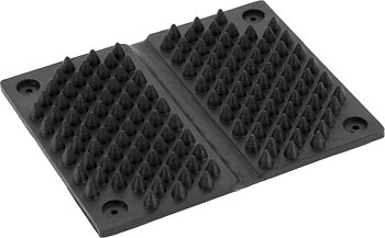 HIPPOTONIC Rubber Corner Scraper Black - 15 x 13cm