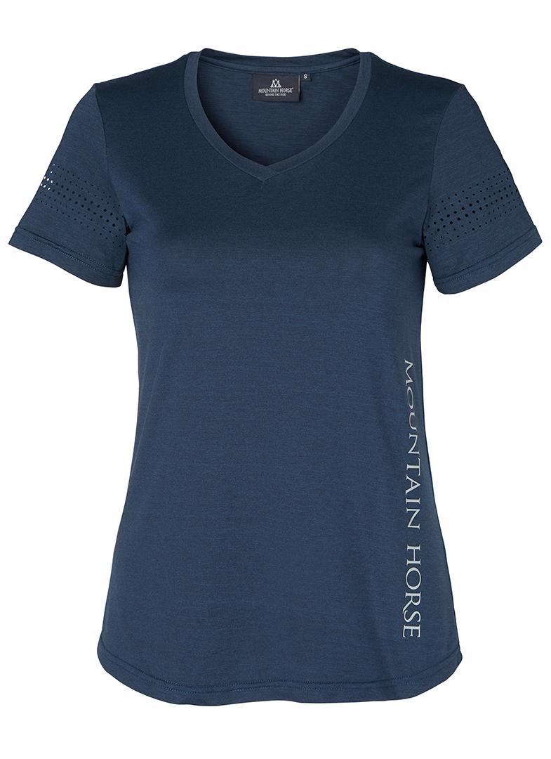 Mountain Horse Tyra Tech Top - Navy, S - kun dette eksemplaret