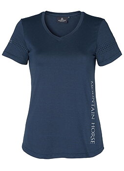 Mountain Horse Tyra Tech Top - Navy, S - kun dette eksemplaret