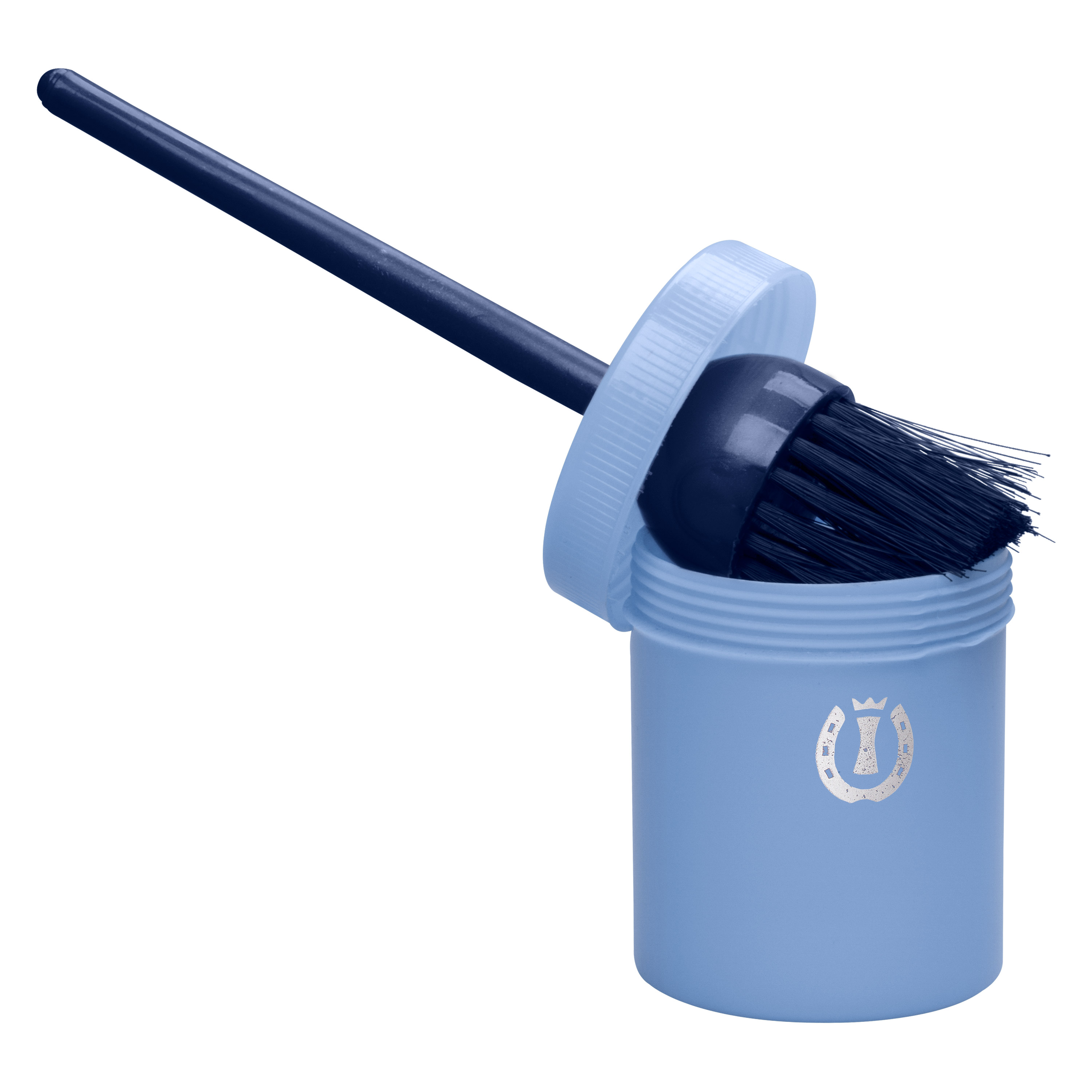 Imperial Riding Hoof oil brush with container Blue Breeze