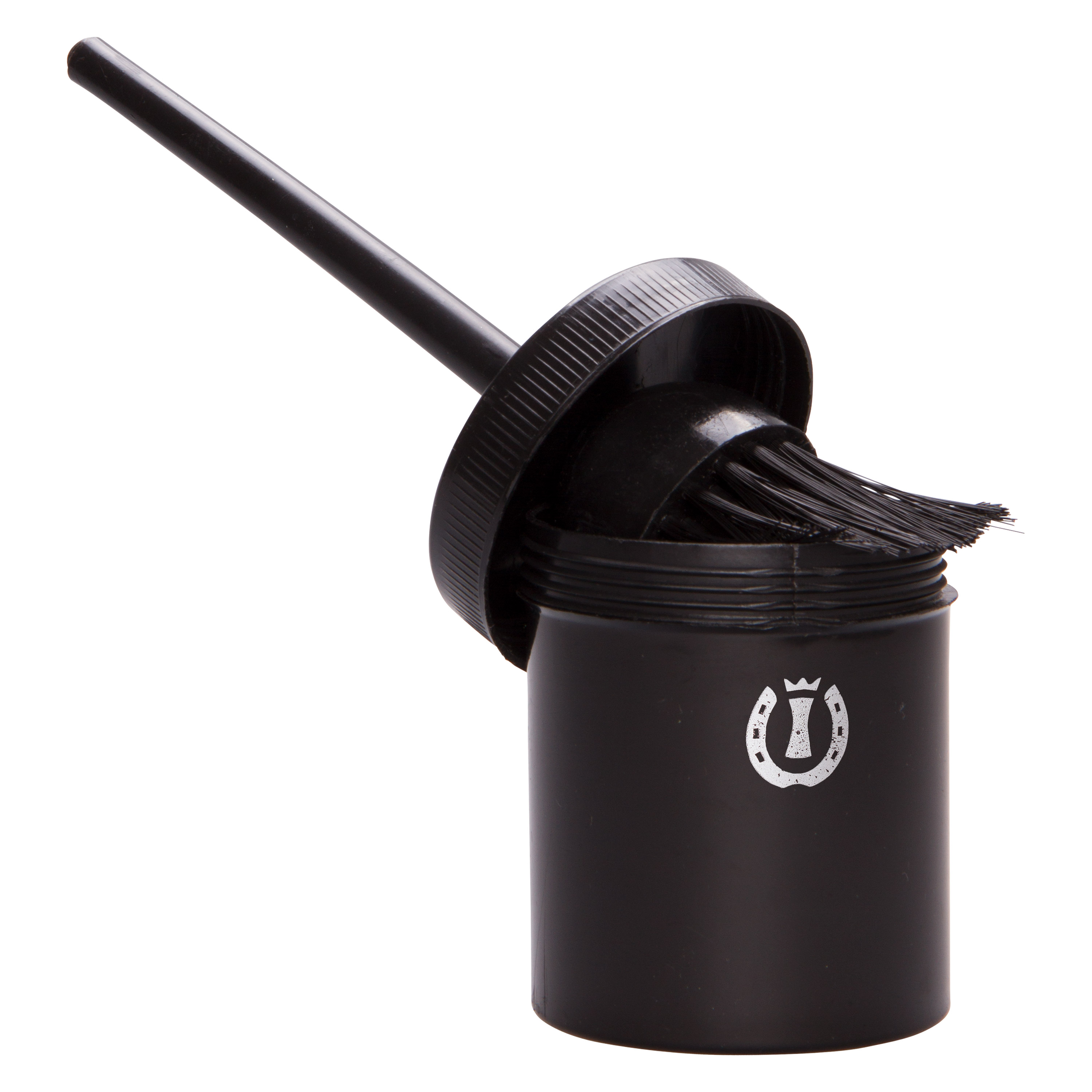 Imperial Riding Hoof oil brush with container Black
