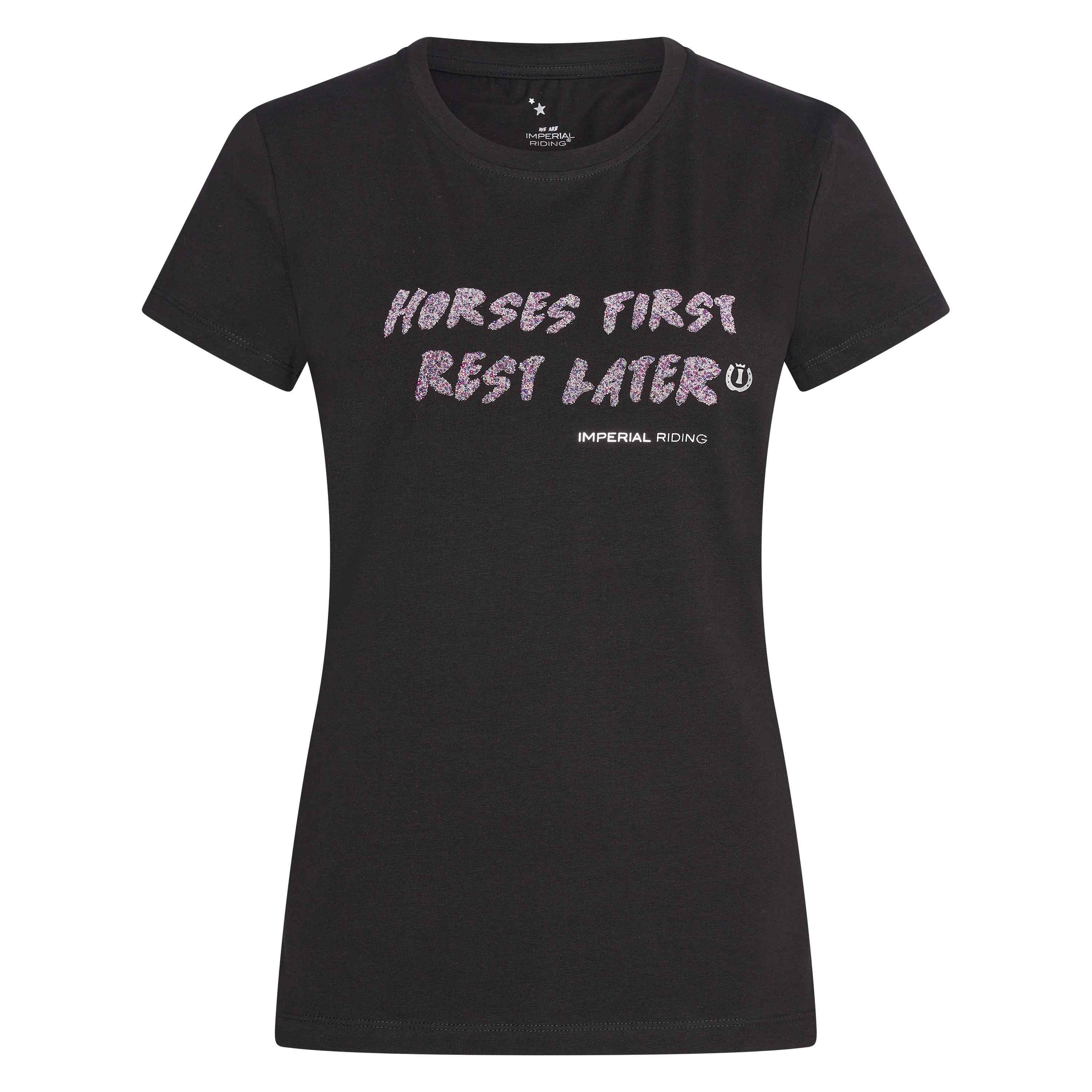 Imperial Riding T-shirt Horses First Black, XS - only this copy