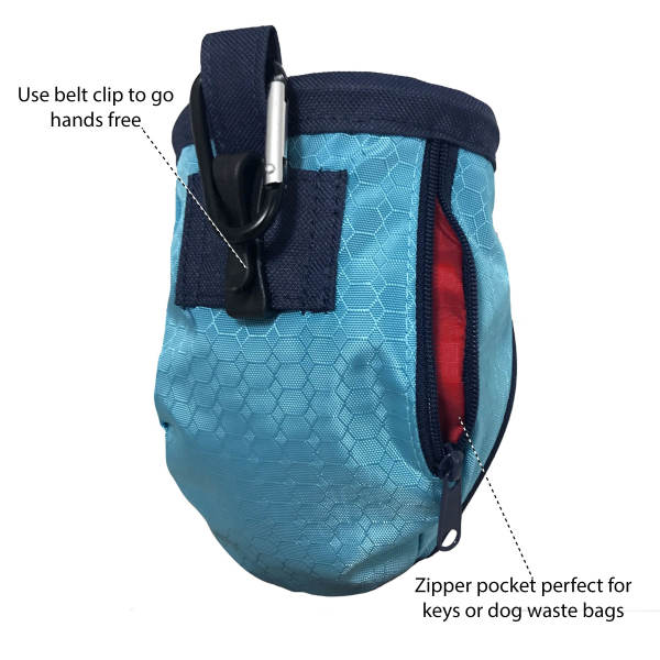 Kurgo Go-Stuff-It Treat Bag / Pussi makupaloille, Coastal Blue - 3