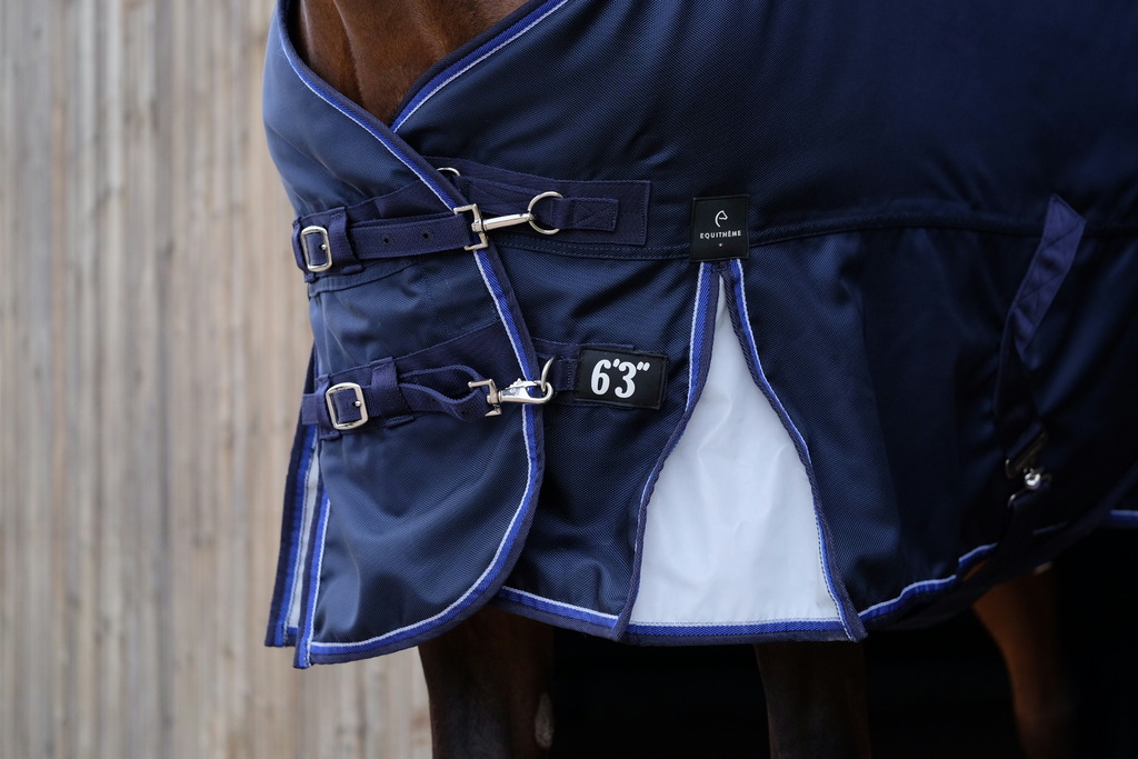 EQUITHEME 'TYREX 1680D' Turnout Rug Navy 0 g - 3