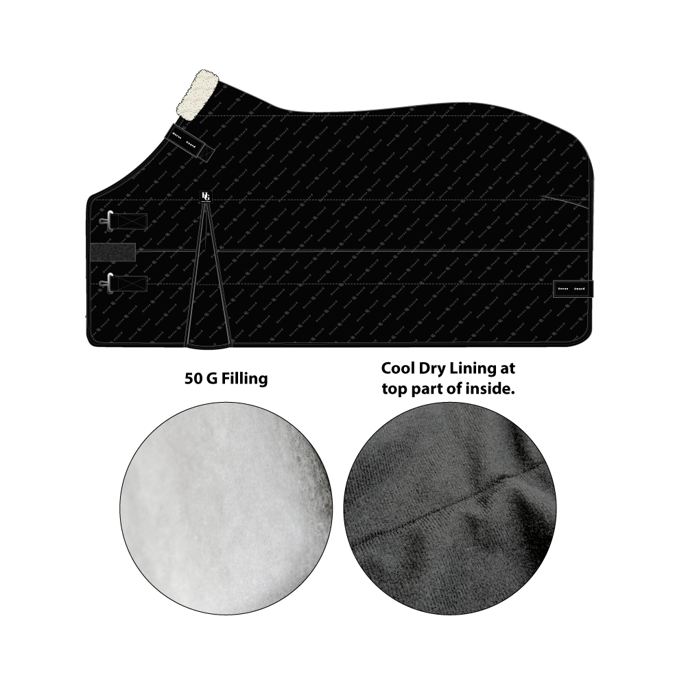 Horse Guard Adapting Liner rug w/cool dry 50g Black