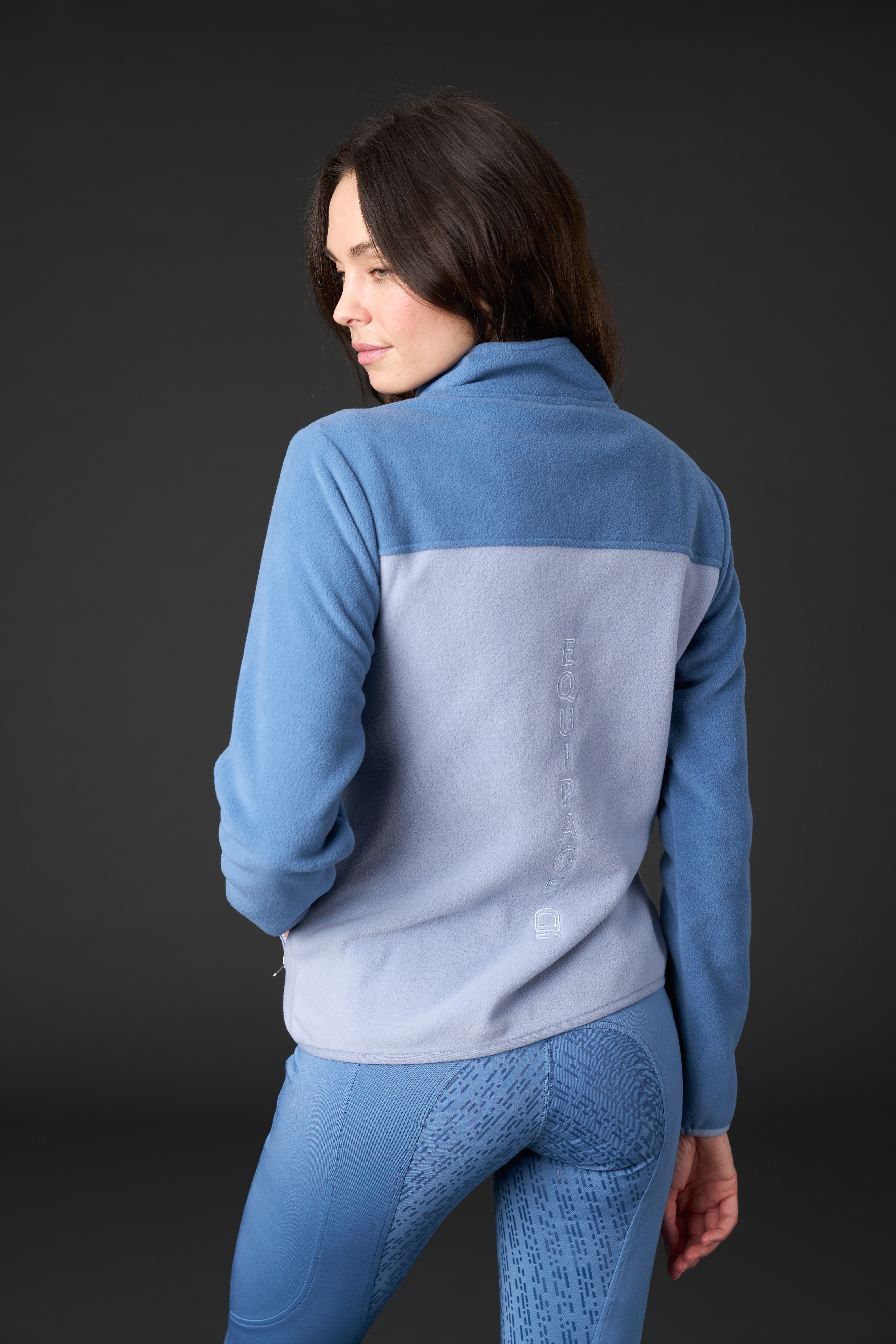 Equipage Thea Zip Cardigan Junior  - Coronet Blue - 4