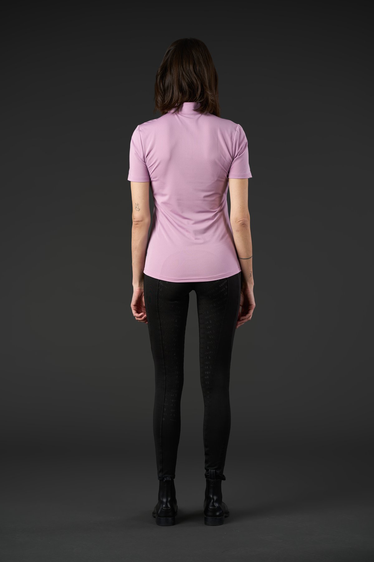 Equipage Hasty lyhythihainen half-zip ratsastuspaita - Lavender Herb - 5