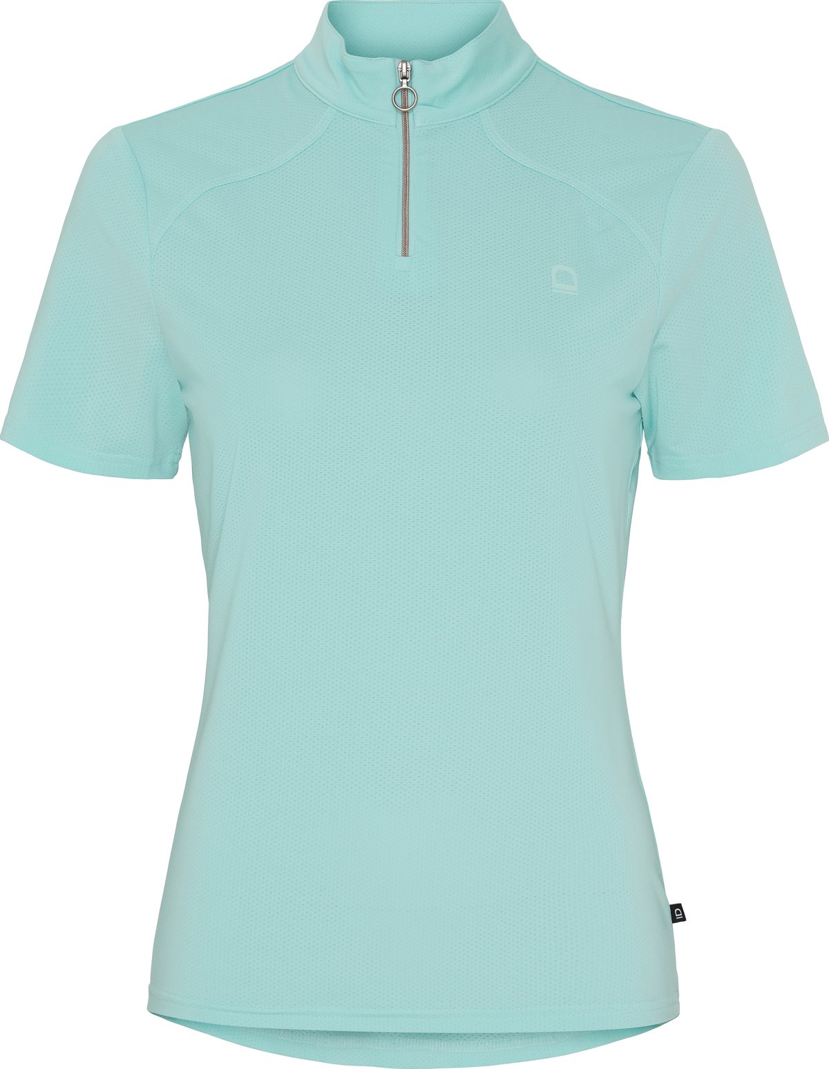 Equipage Hasty lyhythihainen half-zip ratsastuspaita - Aqua Haze