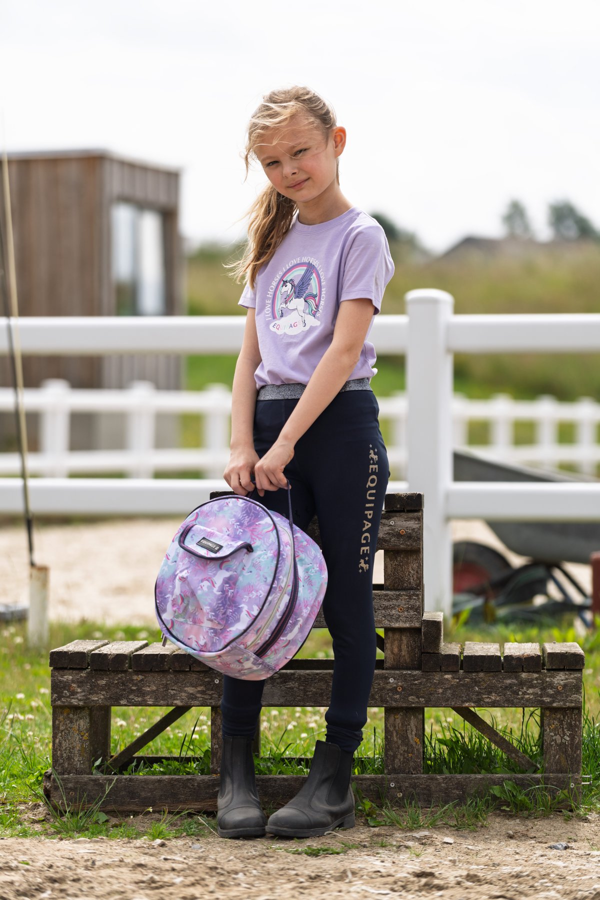 Equipage Juno helmet bag for kids - Lavender - 3