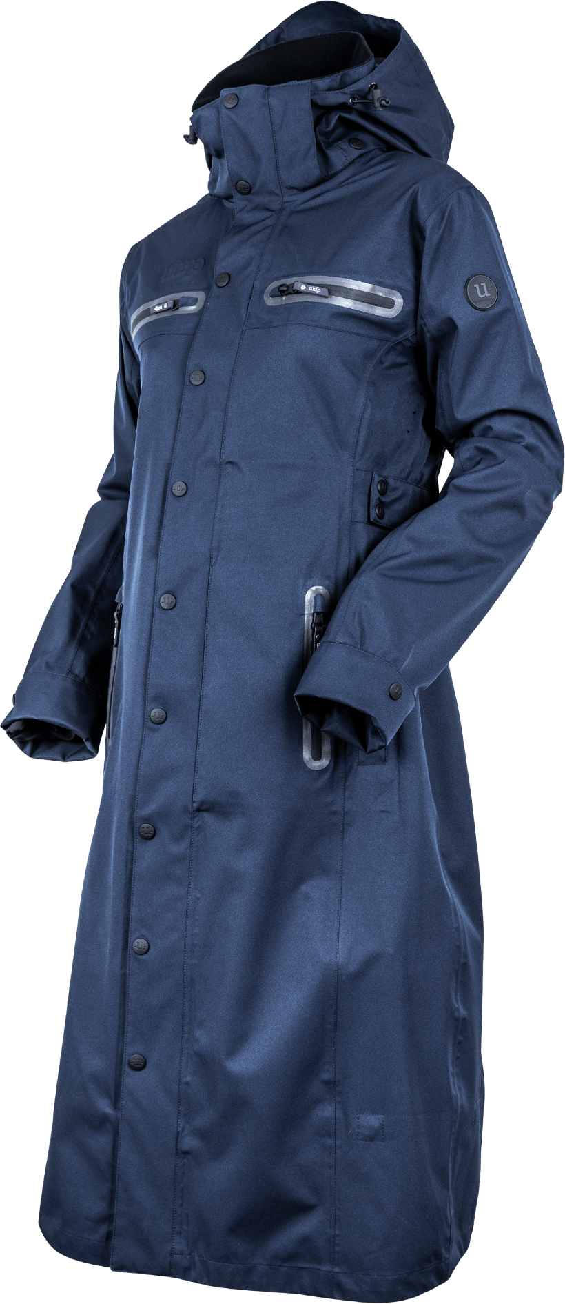 Uhip Long Trench Coat - Uhip Navy - Free delivery  - 2