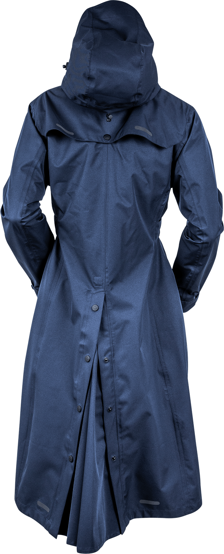Uhip Long Trench Coat - Uhip Navy - Free delivery  - 3