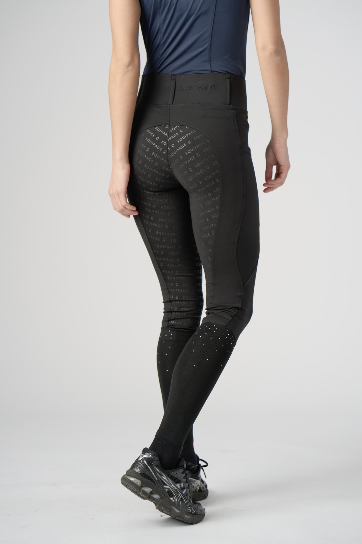 Equipage Kalea riding tights full grip for kids Junior - Black - 4