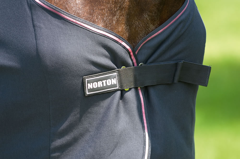 RIDING WORLD Anti-Eczema Hals Till Hästtäcke Svart/Vit Zebra (XS/small pony size size)