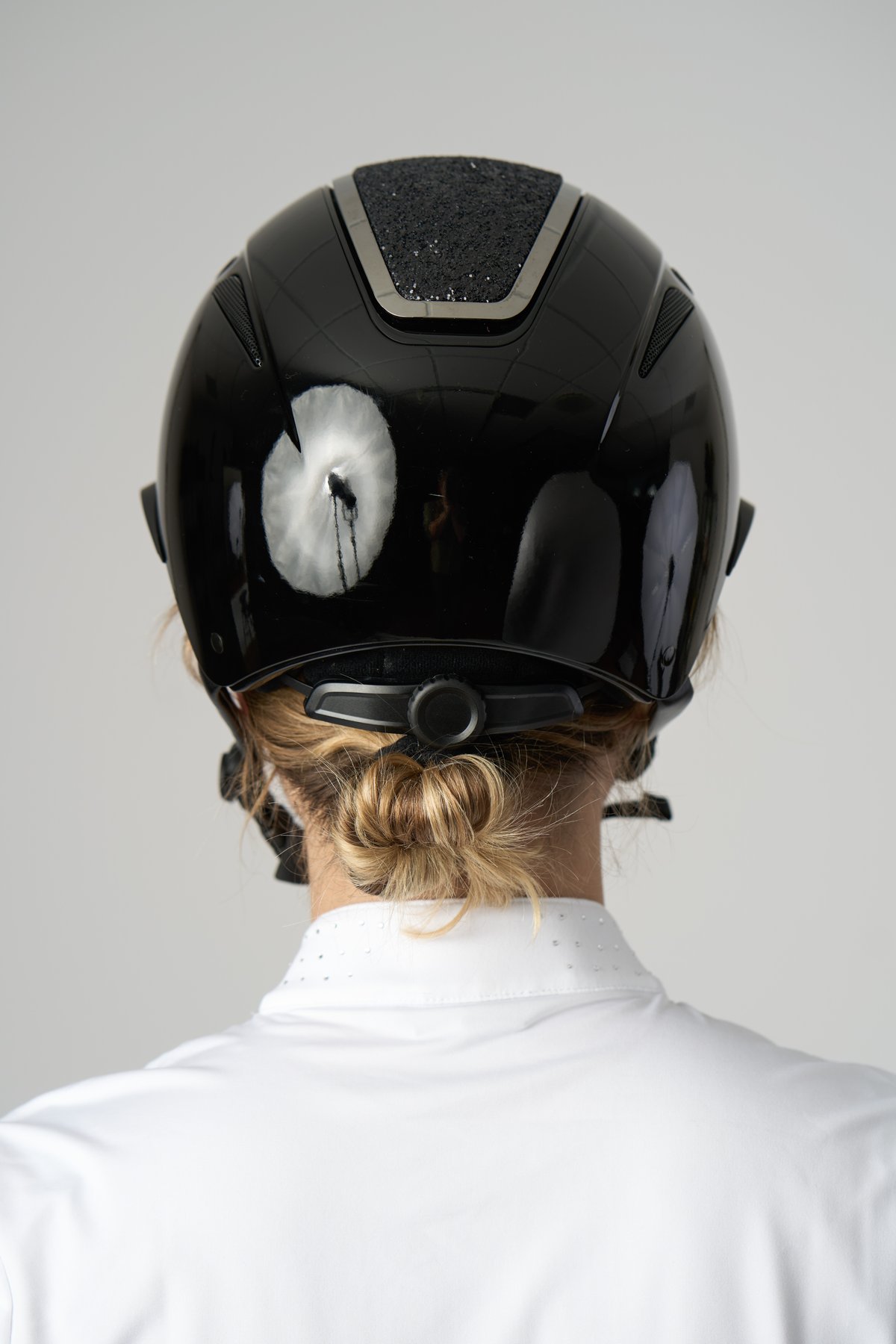 Equipage Mips Guardian riding helmet, Glossy, Heavy Glitter top - Black Shiny - 4