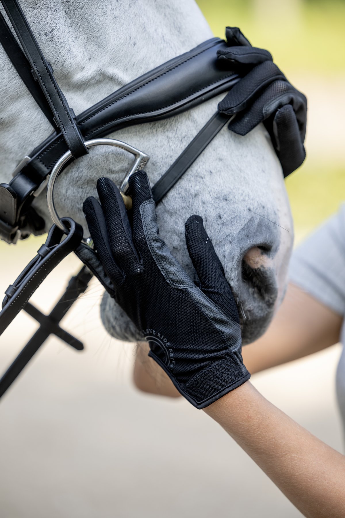 Equipage Terina mesh riding gloves - Black - 5