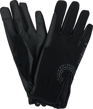 Equipage Terina ridhandskar i mesh Junior - Black