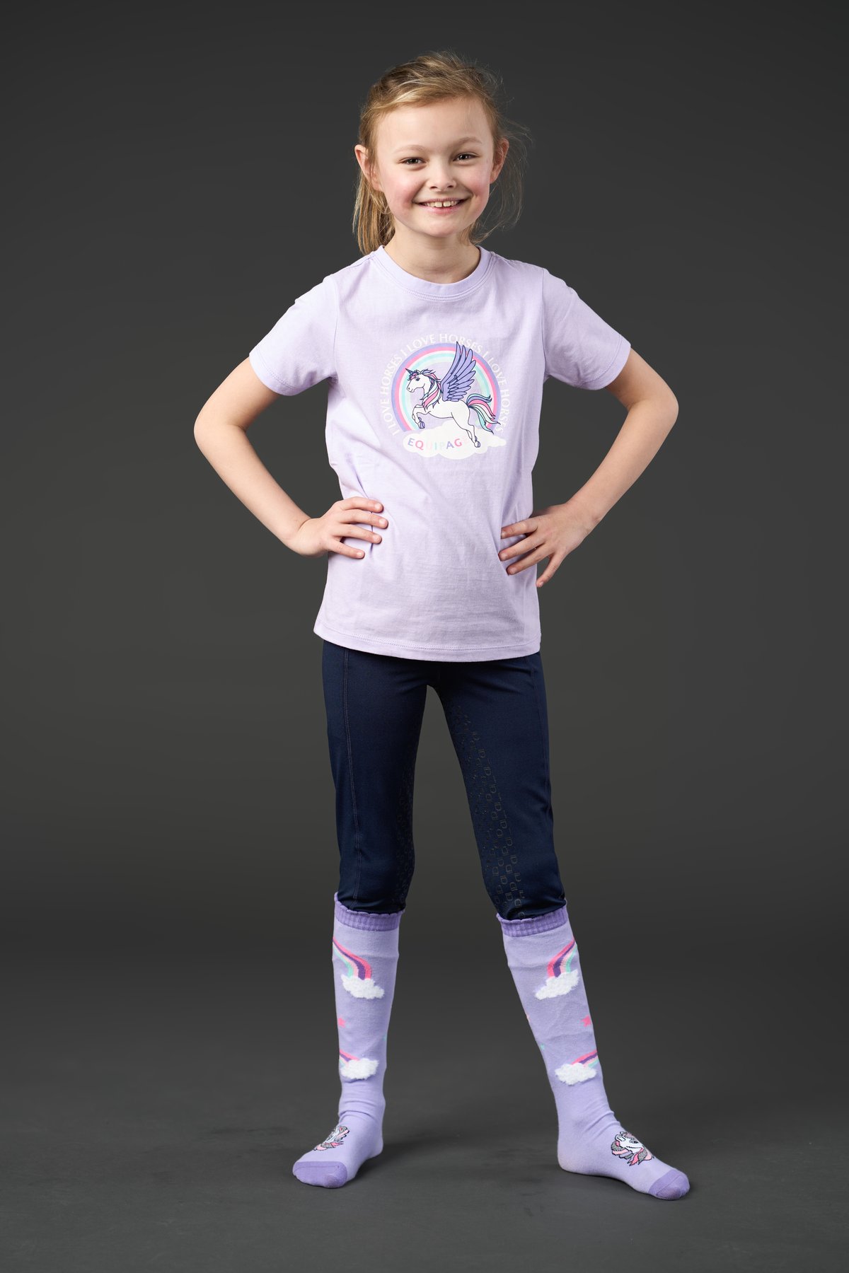 Equipage Anna lyhythihainen T-paita lapsille Junior - Lavender - 3