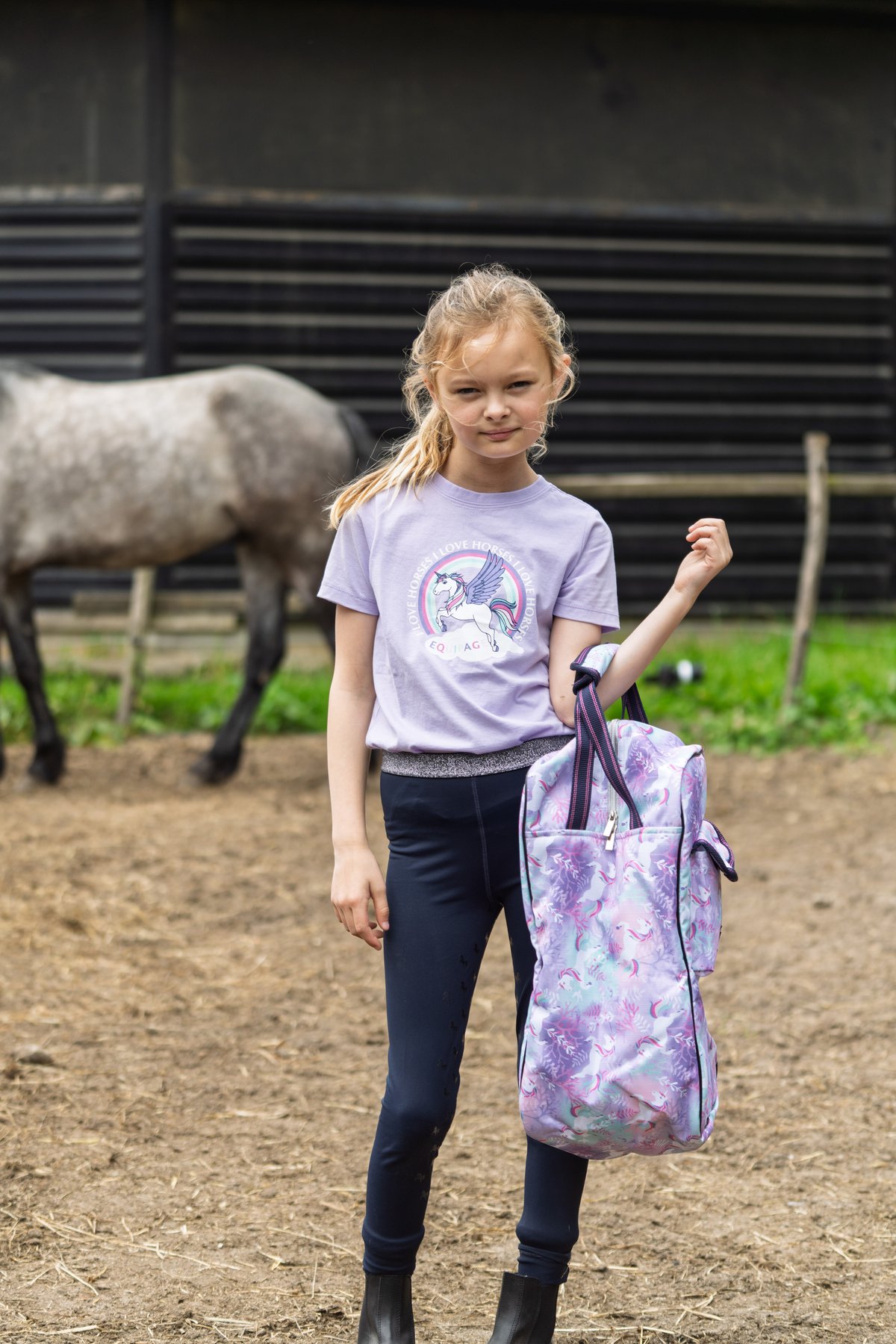 Equipage Anna lyhythihainen T-paita lapsille Junior - Lavender - 7